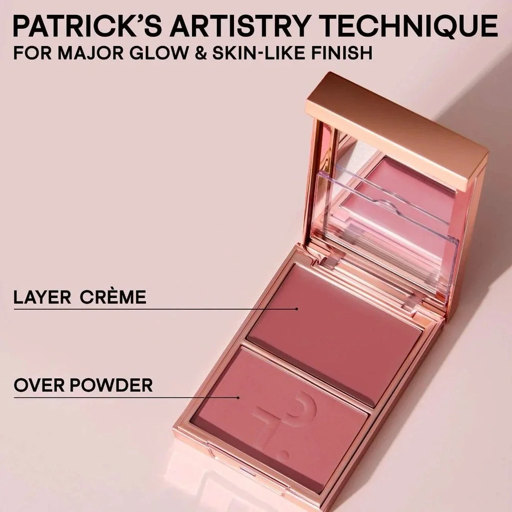 PATRICK TA Major Headlines Blush Duo She Goes to the Gym NIB Cool Mauve Rose